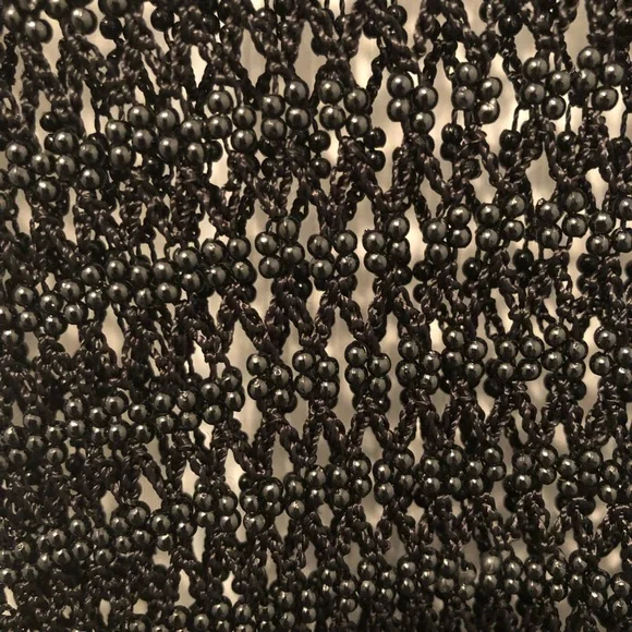 NWT Chico’s Black Beaded sleeveless tank/  camisole size SM - Picture 3 of 3